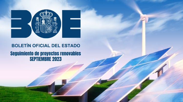 Renovables BOE Tramitaciones Fotovoltaica Eólica España
