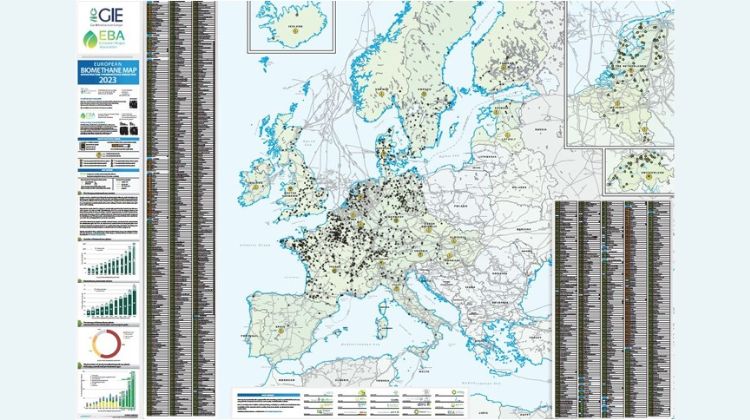 Nuevo mapa ‘2022-2023’.  España entre los países con menores plantas de biometano de Europa